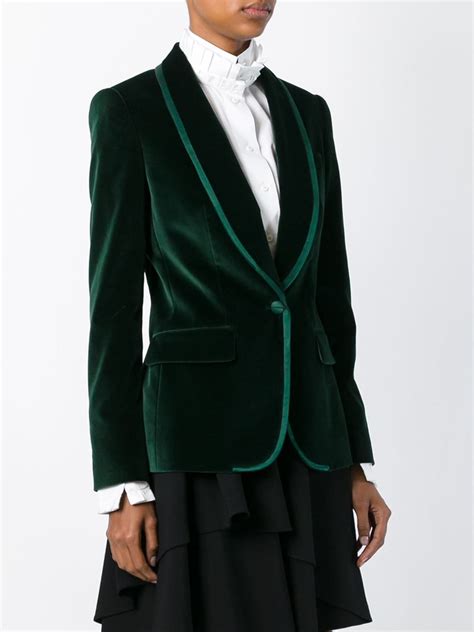 dolce gabbana velvet blazer